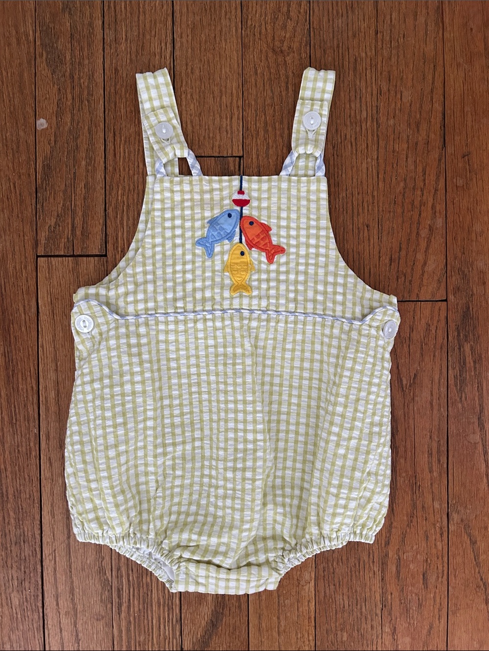 Little English Fish Romper/Sunsuit (Size 12 month)